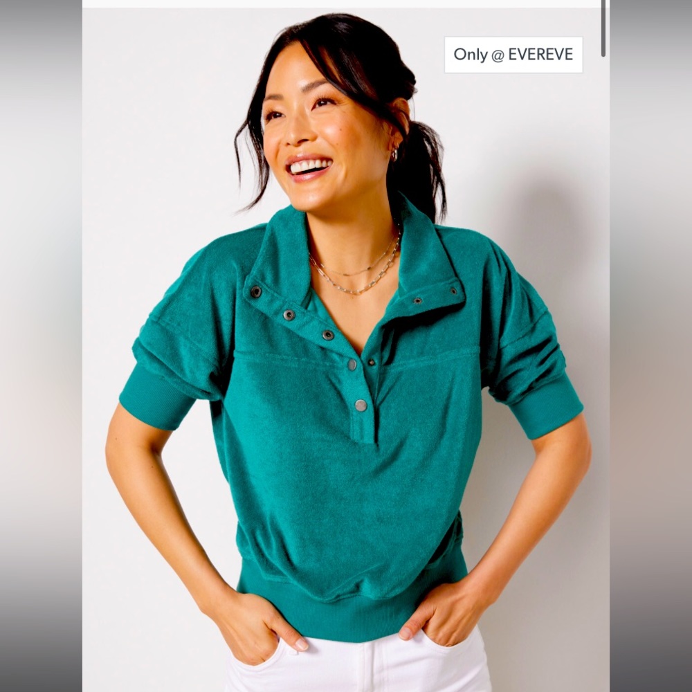 Evereve Teal Sweatshirt